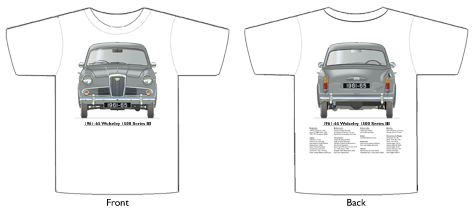 Wolseley 1500 Series III 1961-65 T-shirt Front & Back